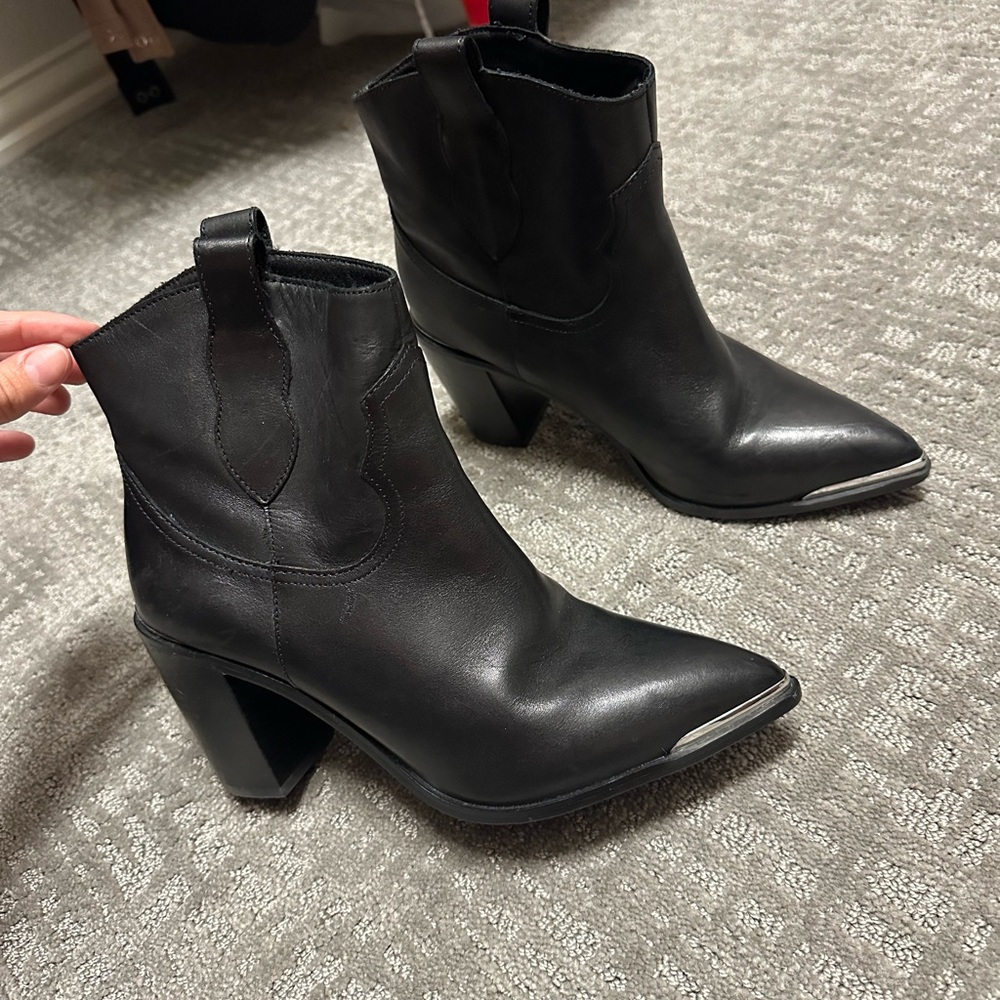 Steve Madden Black Ankle Boots